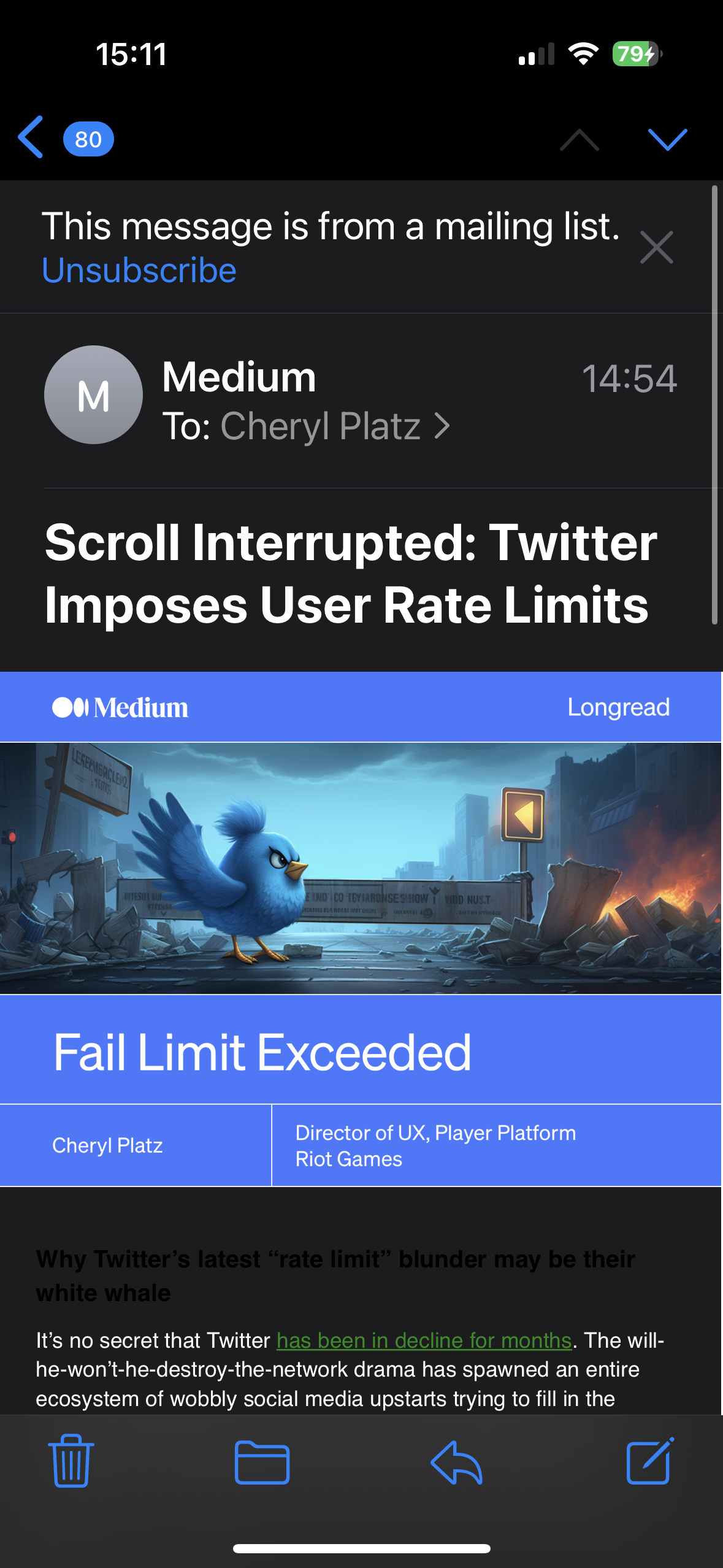 Fail Limit Exceeded: Cheryl on the decline of Twitter