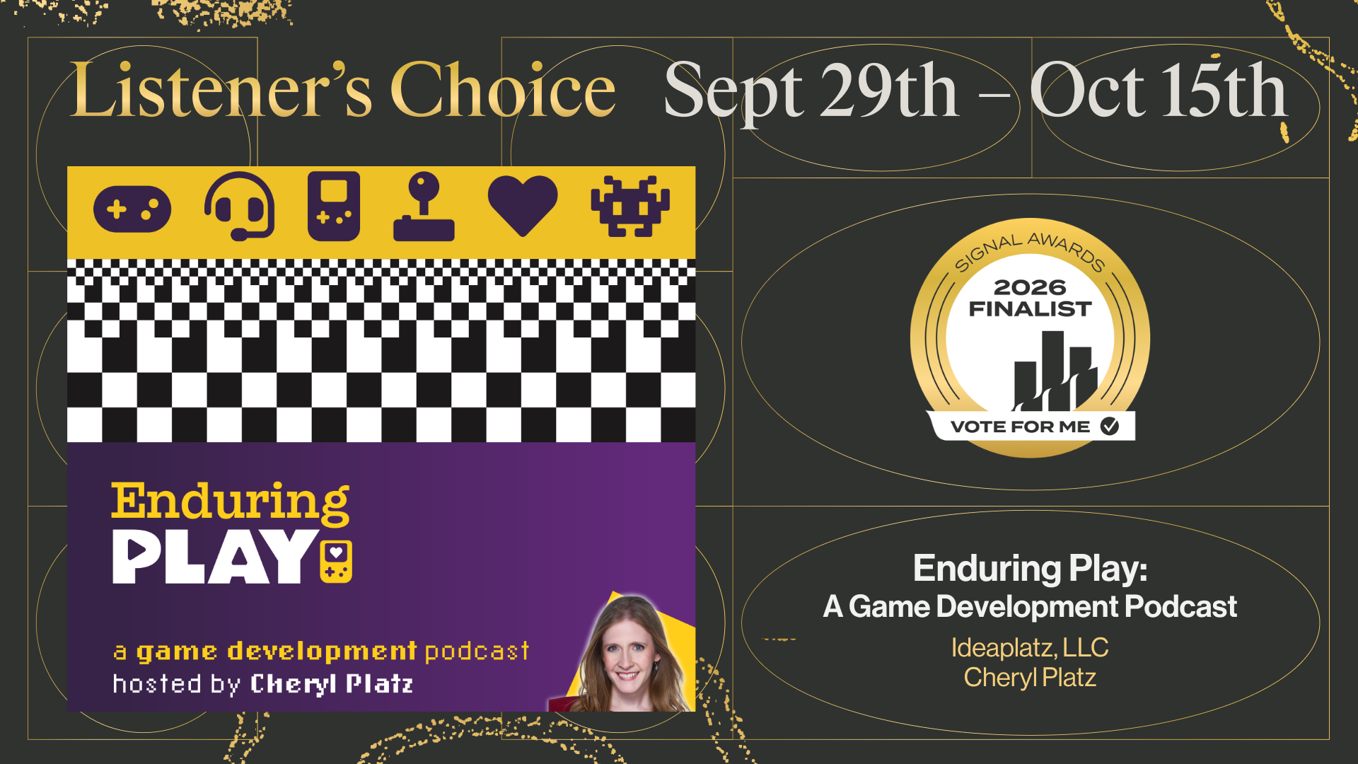 Enduring Play Podcast named Signal Awards 2026 Finalist in Two Categories